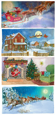 Adventskalenderkarten mit Umschlag 23,5x11 cm traditionelle deutsche Designs