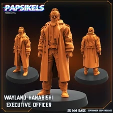 Wayland Hanabishi Executive Officer Papsikels Miniature AvP Aliens Bishop