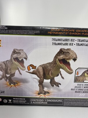 New 2021 Jurassic World T-Rex Tyrannosaurus Stomp N' Escape Dino