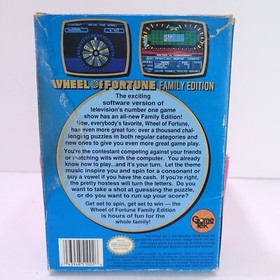 Wheel Of Fortune: Family Edition (Nintendo NES, 1990) Complete w/ Box & Manual