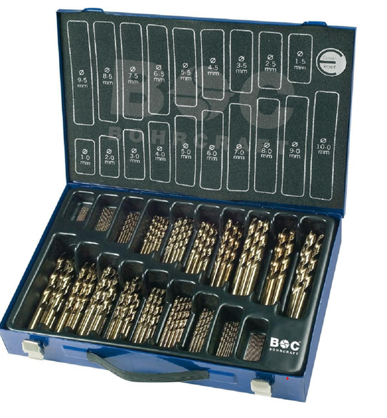 Bohrcraft HSS-E CO5 ME170 Spiralbohrer Ø 1,0 - 10,0 / 170-Tlg.-image