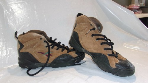 Black Leather Hiking Trail Shoes Boots 