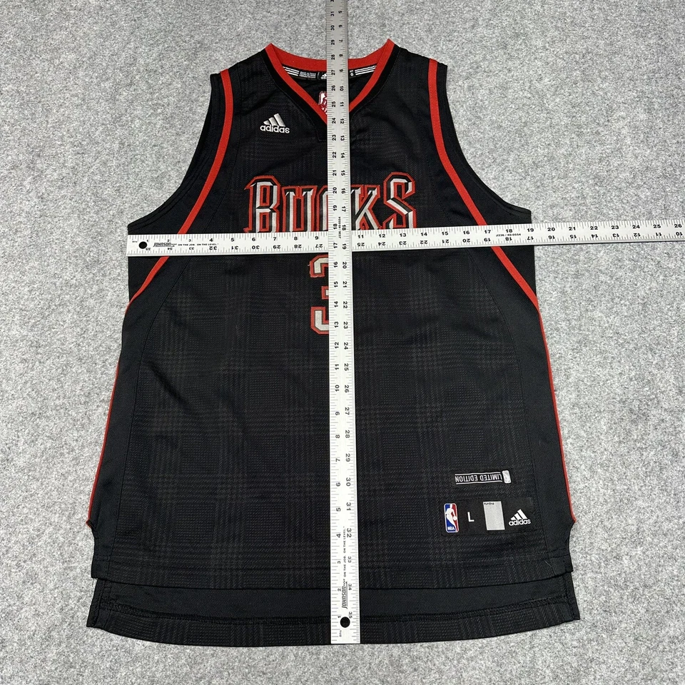 Camiseta Milwaukee Bucks Brandon Jennings Juvenil Grande 14-16 Edición Limitada Cosida Foto 2 de 4