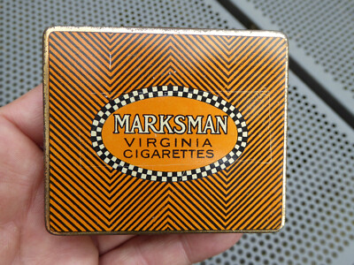Alte Blechdose Zigarettendose 10 Marksman - Cigarettes Tin Pall Mall London