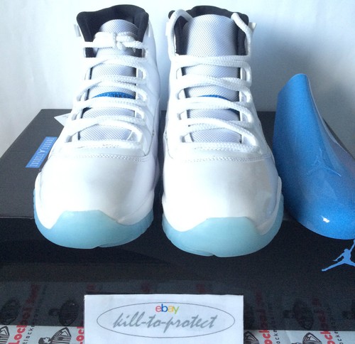 NIKE AIR JORDAN 11 COLUMBIA US UK7 8 9 10 11 12 13 White-Legend Blue 378037-117 - 第 5/12 張圖片