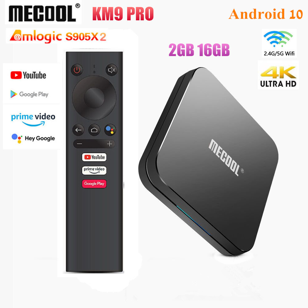 MECOOL KM9 Pro ATV Android 10 TV Box 2G 16G S905X2 Wifi 4K  HDR Box