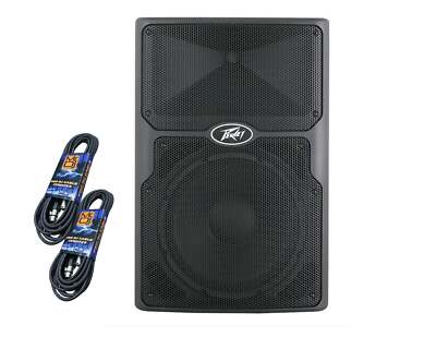 Peavey PVXP15 DSP Bluetooth 15'' 980W Powered Speaker 1.4'' Driver+ 2 XLR Cable