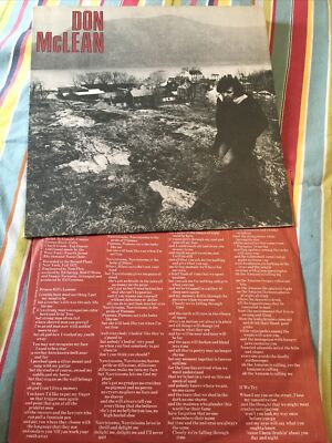 Don Mclean Self Titled 1972 Lp