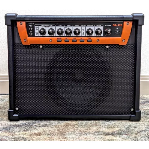 ROLAND GA112 - 100W Boss COSM Guitar Combo Amp + Custom Black Metal Grill