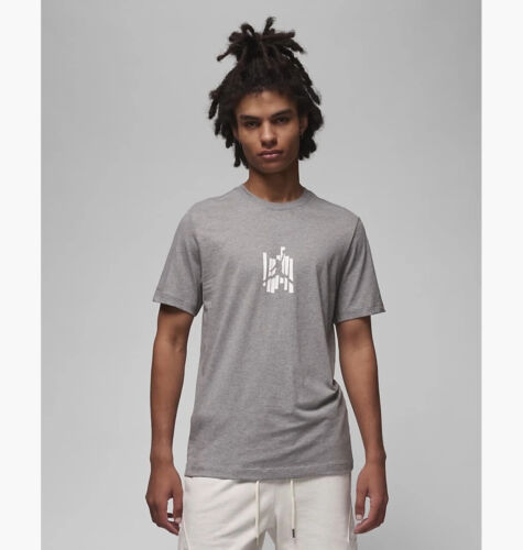 Nike Air Jordan Graphic T-Shirt Grey FD7025-091 Men's NWT