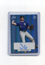 2023 Leaf Perfect Game Showcase Autographs Just Platinum Jaxon Goldberg Auto 6/8