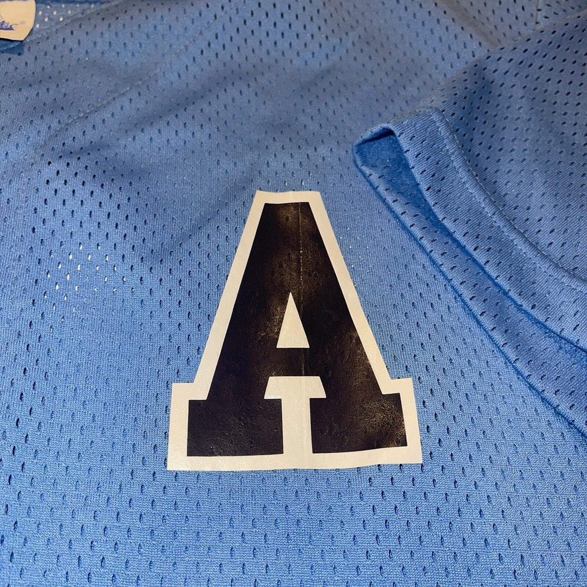 VTG 90s Majestic Apparel Light Blue Mesh Baseball Jersey