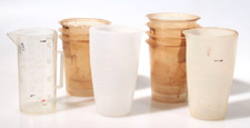 DARKROOM GRADUATE CYLINDERS--8oz EACH, SET OF 10