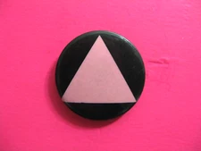 1980's SAYINGS VINTAGE BUTTON PIN BADGE UK IMPORT   GAY  RAINBOW BIE  A