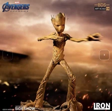 Iron Studios Avengers: Endgame 1/10 Scale Groot Statue NO BOX