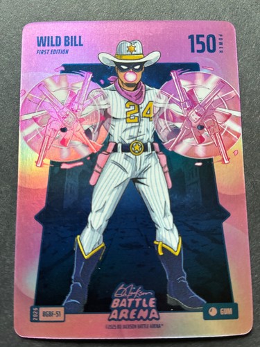 2026 Bo Jackson Battle Arena Bubble Gum Wild Bill First Edition PW 150 BGBF-51