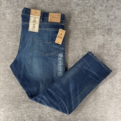 Polo Ralph Lauren Sullivan Slim Jeans Men's Size 42x32 Blue Paint