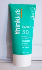 NEW-SEALED thinkkids Think Kids Sunscreen SPF 50- 6 fl oz 177 ml Exp 01-26