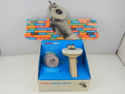 Vtg Rotex Compact Labeler With Extra Tape in original box - works great
