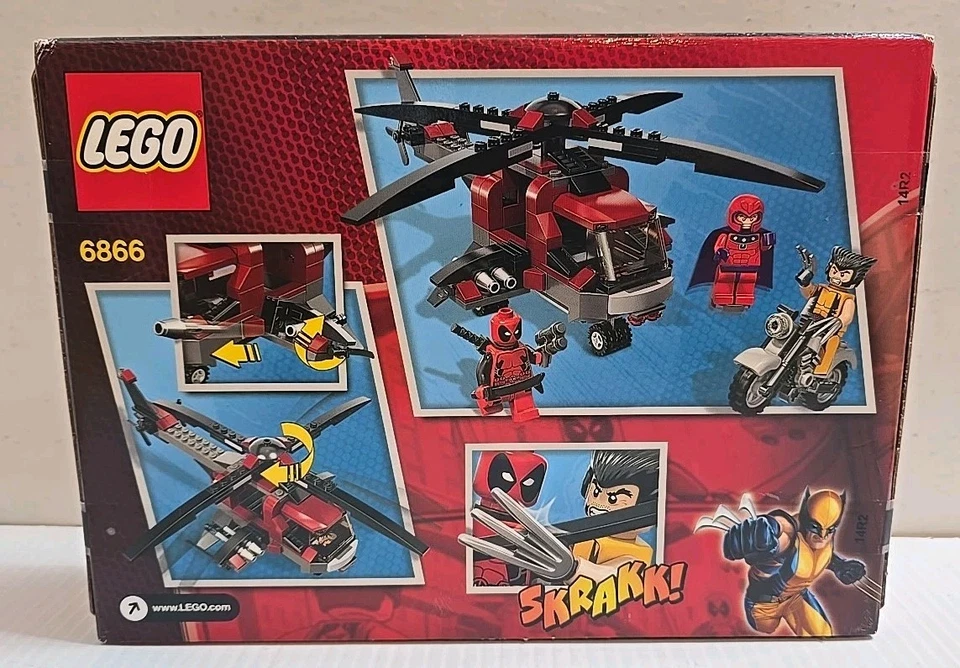 LEGO Marvel Super Heroes: Wolverine's Chopper Showdown (6866) New Very Clean Box - Image 3 of 4