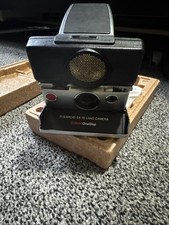 Polaroid SX-70 Sonar OneStep Black Silver Vintage Instant Camera