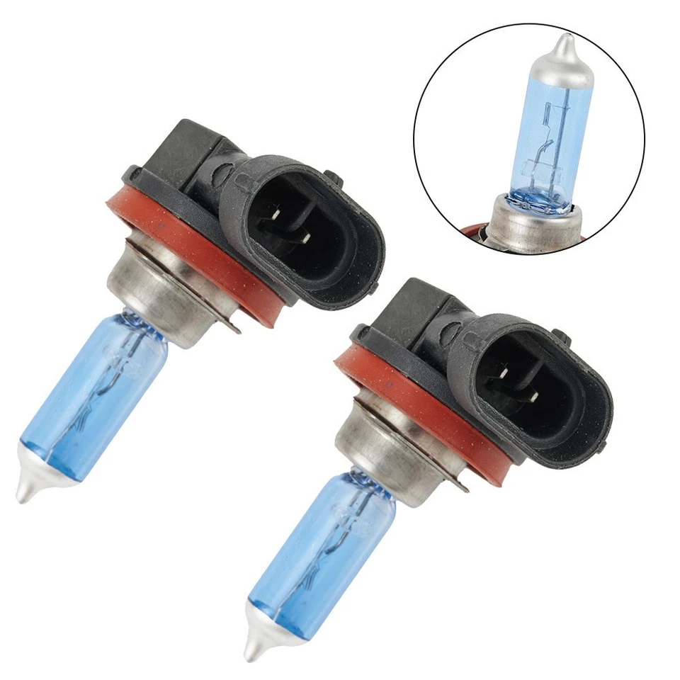 2-Piece H11 6000K Xenon Gas Halogen Headlight Super Bright Lamp Bulbs 100W - Image 2 of 4