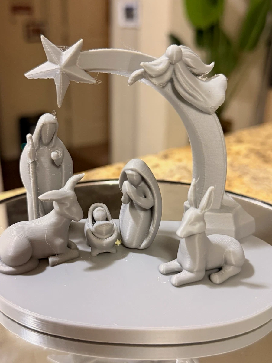 White Nativity Set for sale | eBay