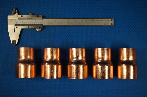 HVAC Copper Fitting Reducer 1-1/8" x 7/8" ID