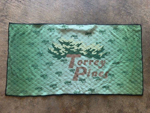 Torrey Pines Golf Course Towel Tree Logo Green San Diego