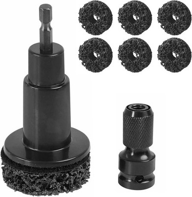 Wheel Hub Resurfacing & Stud Cleaning Kit, Quick Rust Removal Tool for Lug Nu...