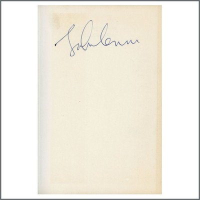 John Lennon 1968 Autographed The Lennon Play: In His Own Write Book (UK)
