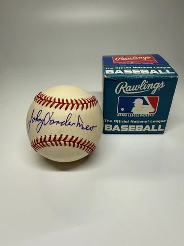 Johnny Vander Meer Autographed Signed Baseball MLB