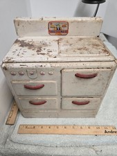 vintage pretty maid stove oven, working doors, undated,
