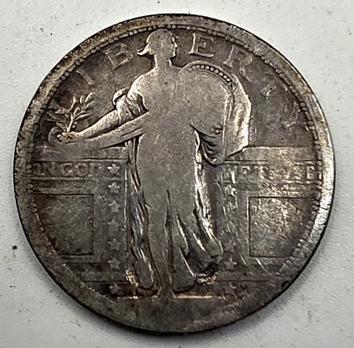 《SILVER》 1917 V2  Standing Liberty Quarter *SILVER*