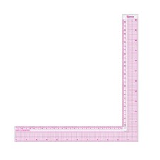 12 Inch Plastic L-Square Ruler Clear Sewing Ruler for Pattern Making, Fabric ...