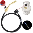 Mapp Propane Gas Tank Turbo Torch Hose Adapter Kit Brazing, Soldering, Welding