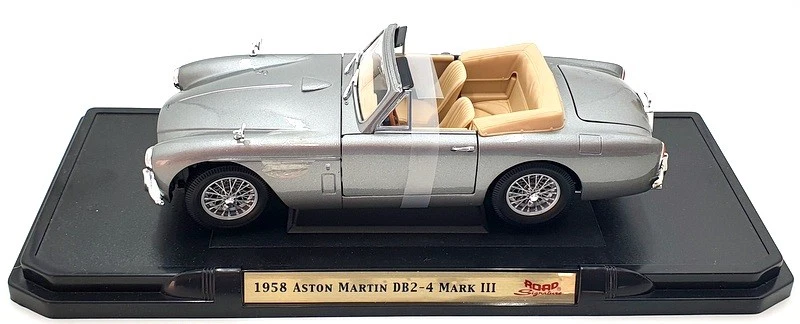 Road Signature 1/18 Scale Diecast  92788 Aston Martin DB2-4 Mark 3 Metallic Grey - Image 4 of 4