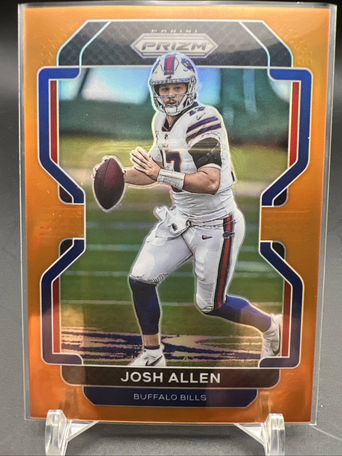 Josh Allen 2021 Panini Prizm Football Orange Parallel #202/249 Bills
