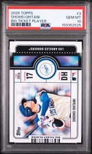 2026 Topps Big Ticket Player #3 Shohei Ohtani PSA 10
