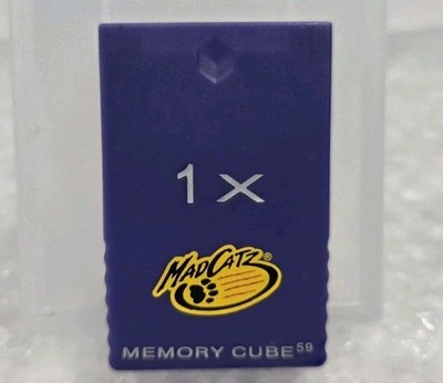 Nintendo GameCube Wii Mad Catz Memory Card 16x Orange Tested Reset 3rd Party