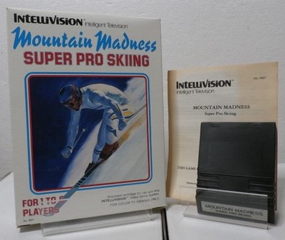 Mountain Madness Super Pro Skiing (Intellivision) Tested Cart, Manual and Box 