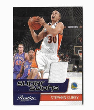 Stephen Curry 2010-11 Panini Prestige Super Sophs Materials Jersey Serial #'d!