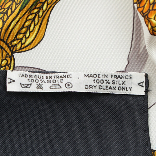Hermes Carr 90 Le Timbalier Timpanist Silk Scarf Black - Picture 12 of 12