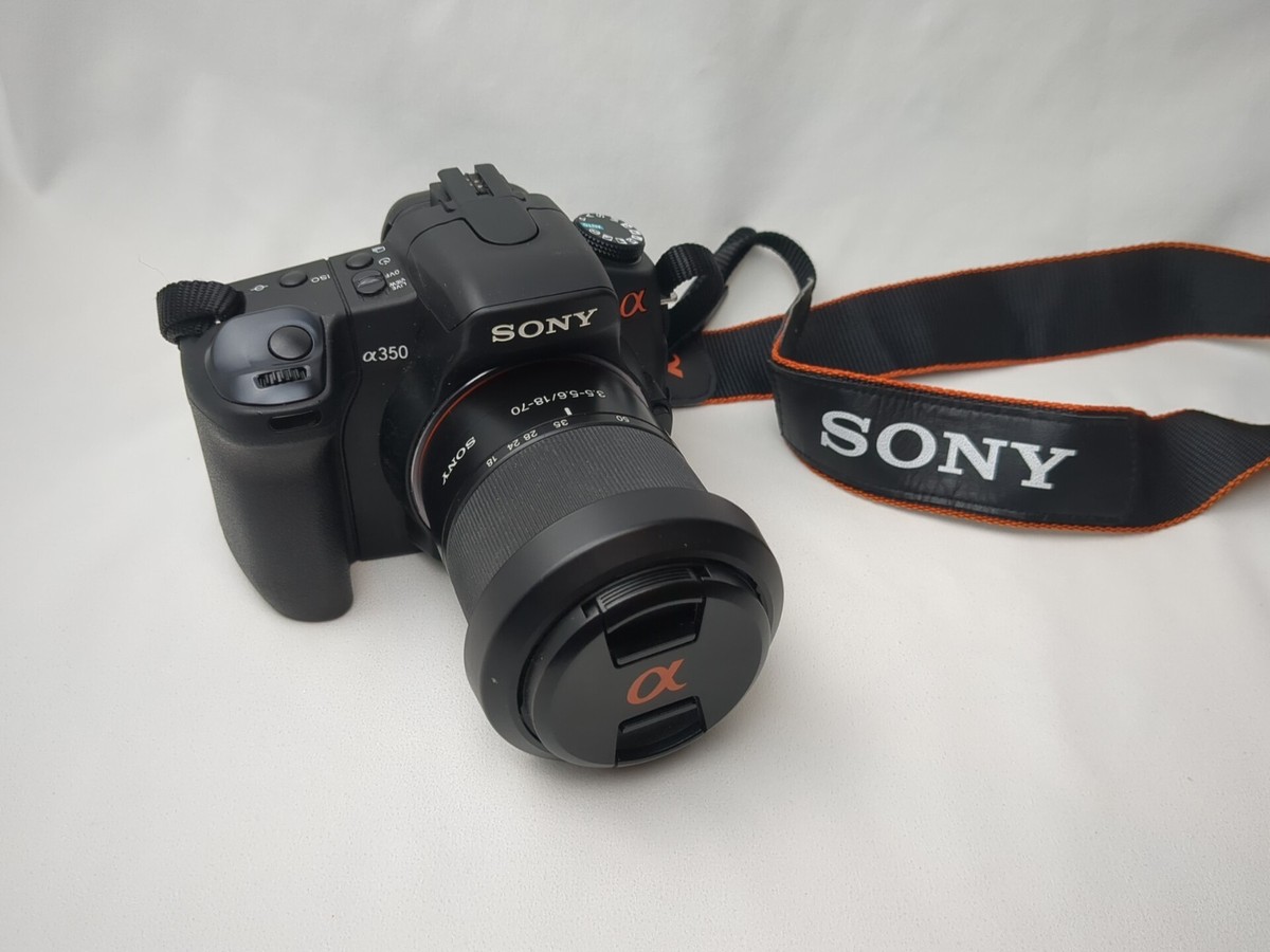 Sony Alpha a350 14.2MP Digital SLR Camera -Black 3.5-5.6 MACRO 18