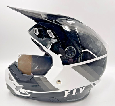 FLY RACING FORMULA CP RUSH Black/Gray/White MX Helmet Small 73-0023S 55-56cm S