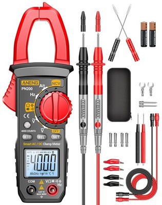 Digital Clamp Meter Multimeter Tester with AC/DC Current,Voltage, NCV Amp Ohm Vo