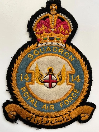original ww2 raf 14 sqn pilots prestige flying suit patch cloth badge