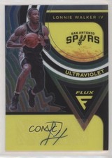 2020-21 Panini Flux Ultraviolet Signatures Lonnie Walker IV #UV-LWK Auto 0s9t