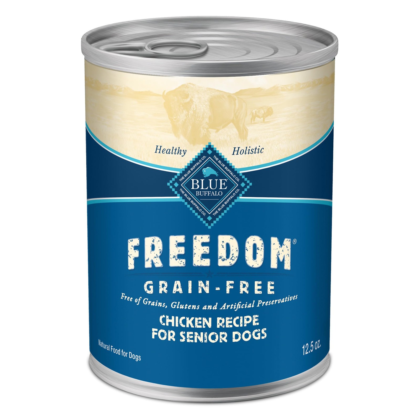 Blue Buffalo Freedom Grain-Free Senior Wet Dog Food, Free of Glutens & Artificia