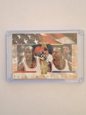 1996 Upper Deck U. S A Olympicards, ''Passing the Torch'' Jordan-Hardaway. PR:5000